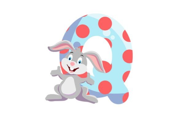 Charming Character: Cute Animal Icons Alphabet Q Cliparts