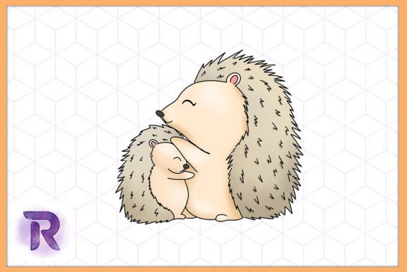 Hedgehog Mama: A Creative Asset for Mother's Day Designs