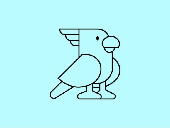 Kawaii Animal Cockatoo Line Background: A Designer's Guide