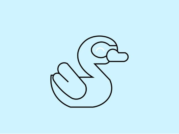 Kawaii Animal Swan Line Background: A Designer's Guide