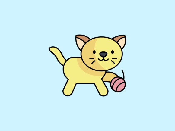 The Kawaii Animal Cat Icon: A Playful Design Asset for Every Project